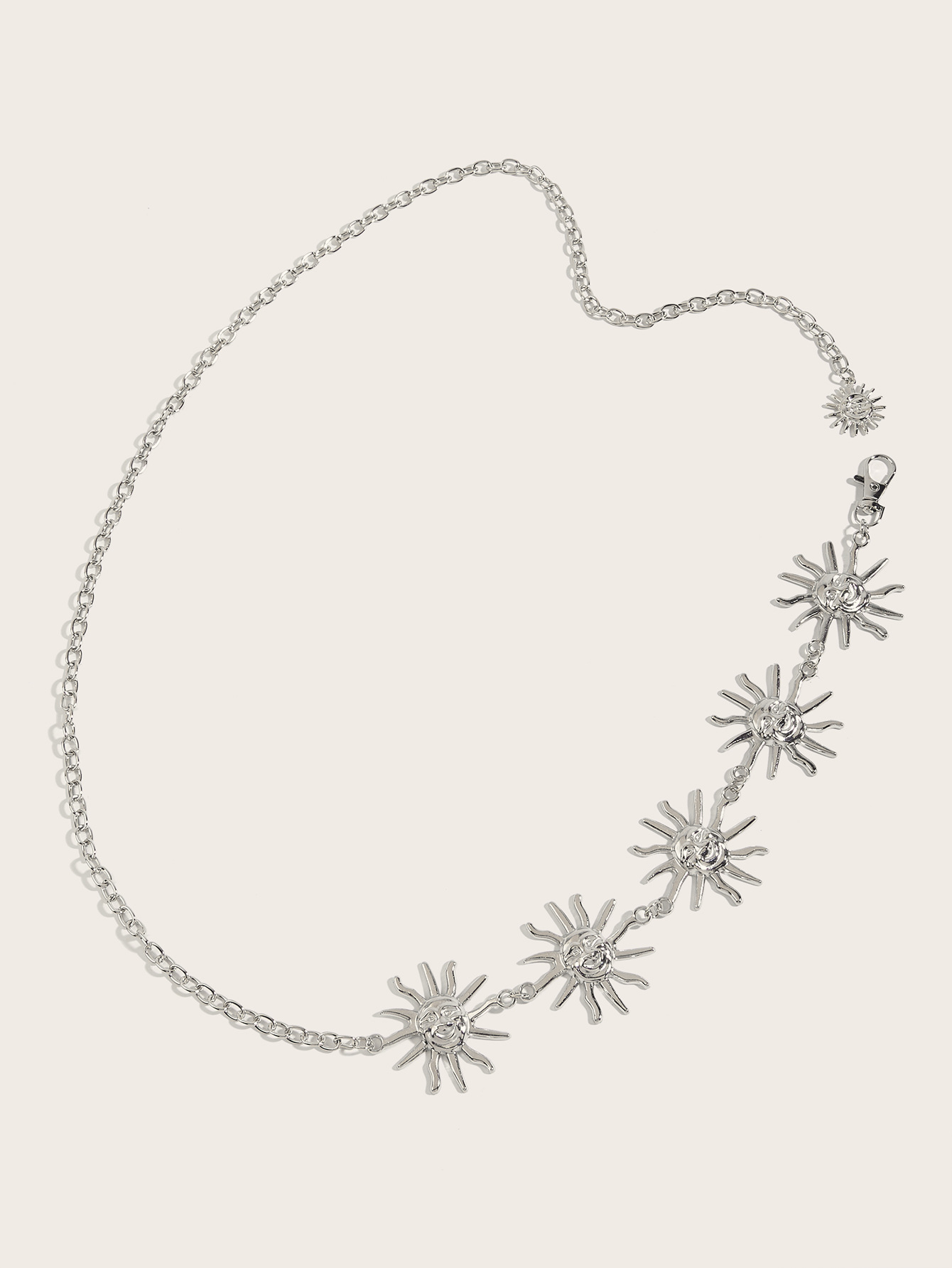 100g Weight Waist Chain Classification Holiday, Beach Occasion Iron Material Sun Pattern Spring&Summer Season Women's Gender Vacation Style Wholesale Jewelry Vacation Sun Iron Waist Chain 17