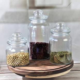 Glass Tea Jar Large Transparent Storage Jar Scented Tea Grains and Dried Fruits Display Sealed Jar Manufacturer Wholesale