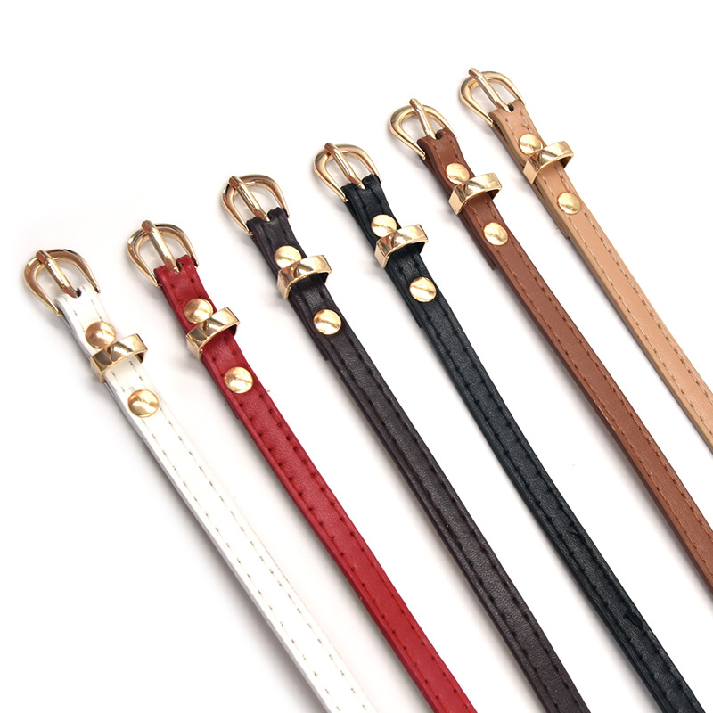 Primavera y verano nuevos niños cinturón Delgado moda simple todo partido vestido ropa a juego cinturón sombrero de paja cinturón pequeño