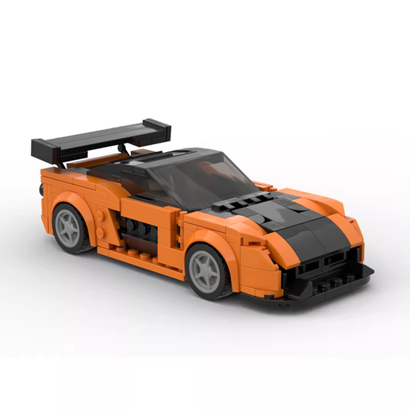 Domestic compatible with Lego MOC small particles Mazda rx7 sports car puzzle diy assembled building blocks toy model for men