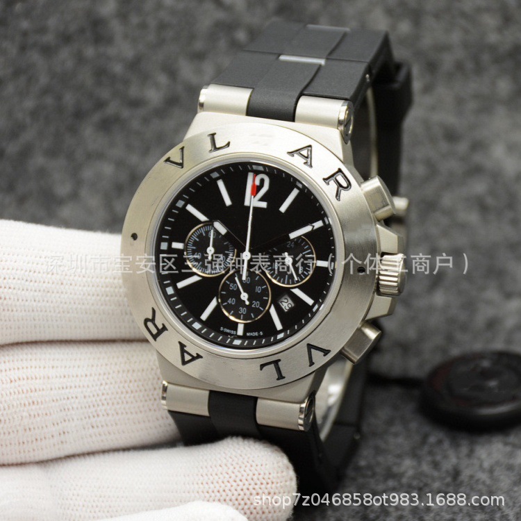 Ventas transfronterizas calientes de seis agujas de cuarzo VK cronógrafo multifuncional de reloj de pulsera de hombre con luz nocturna fábrica directa