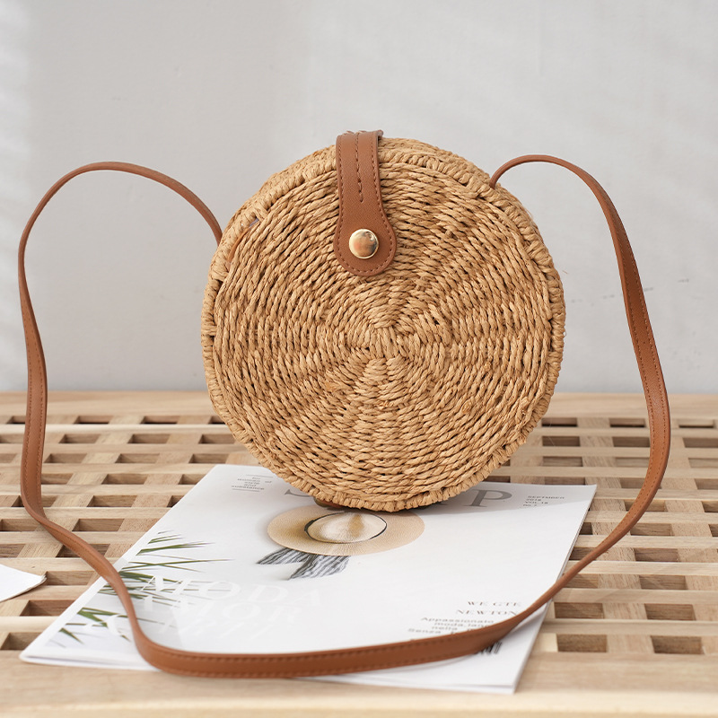 Bamboo Woven Beach Bag 1
