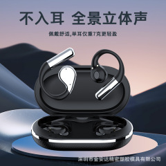 カラースクリーン搭載ワイヤレスイヤホン、スポーツ向けオープンイヤー型、耳に入らないタイプ、超長時間バッテリー、OWSノイズキャンセリング、生活防水