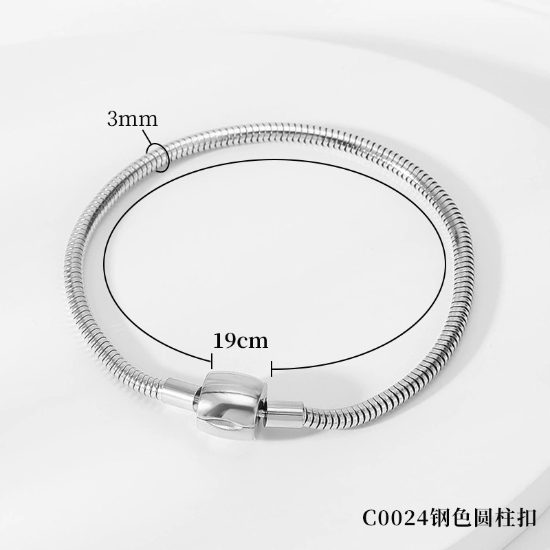 C0024 스틸 컬러 원통형 버클