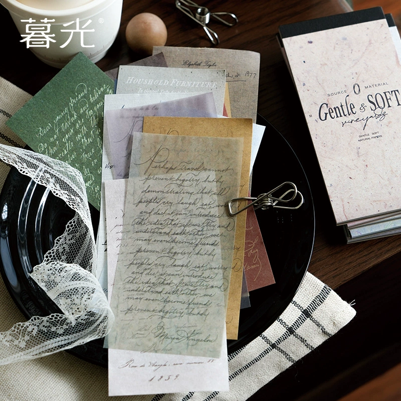 Материал серии "暮光 Gentle Driven", ретро английский блокнот Ben, DIY коллаж, бумага для ландшафтного декора основания