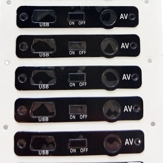 丝印不干胶PVC标贴 电器铭牌机械警示标贴 透明不干胶标签 PC面板