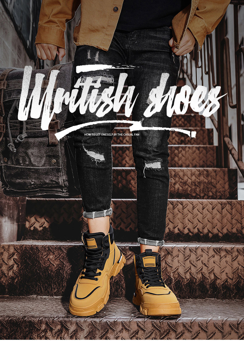 Scarpe da lavoro casual per uomo Autunno Inverno Caldo Pelliccia Più stivali retrò Resistente all'usura Tempo libero Comodo Stile vintage Stivali Uomo All'aperto_voghion.com