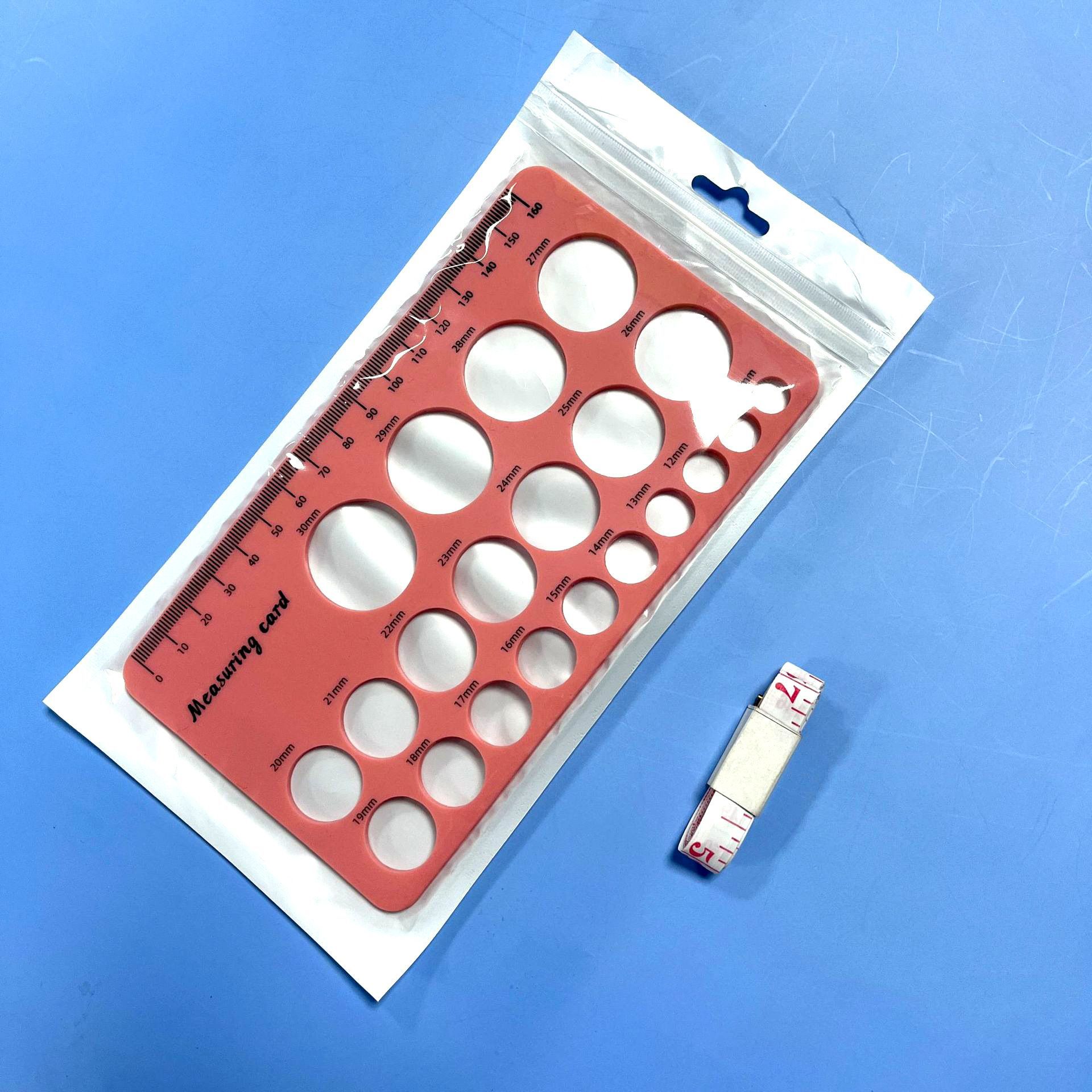 핑크 단면 인쇄 + 프렌치 자 + 진주빛 가방 포장