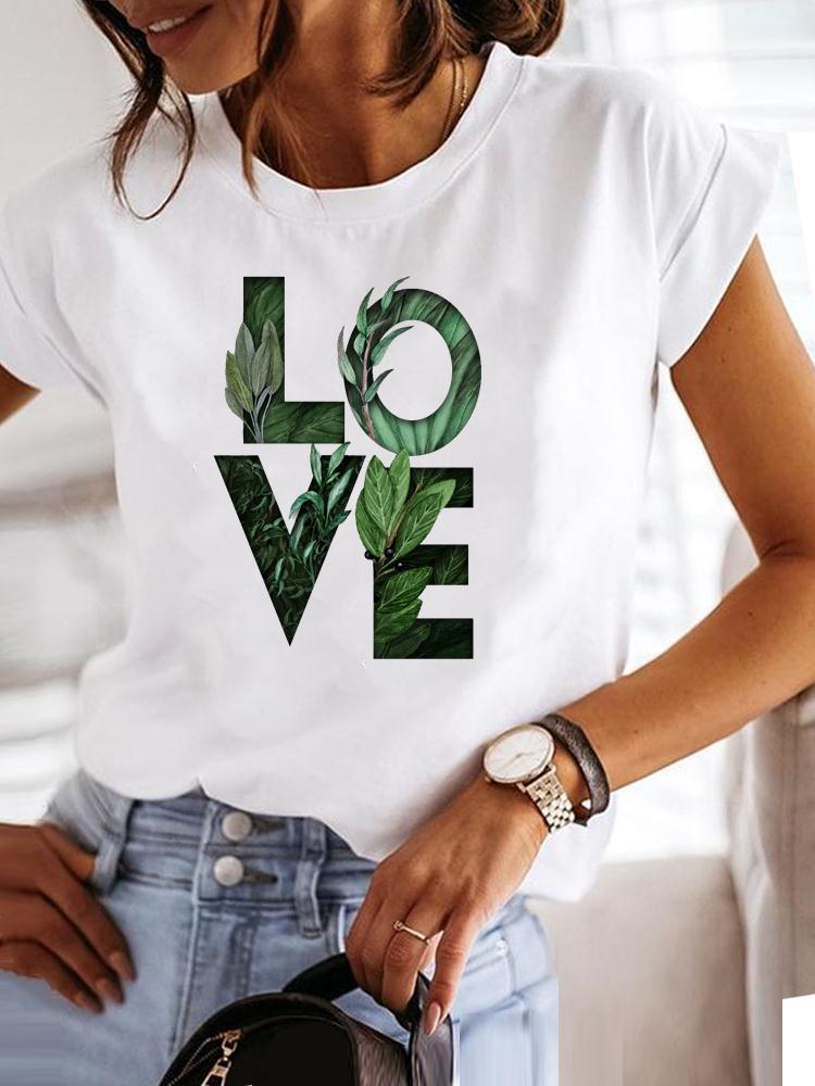 Clothes Fashion Love Plant Cute Lovely Style Short Sleeve Pr