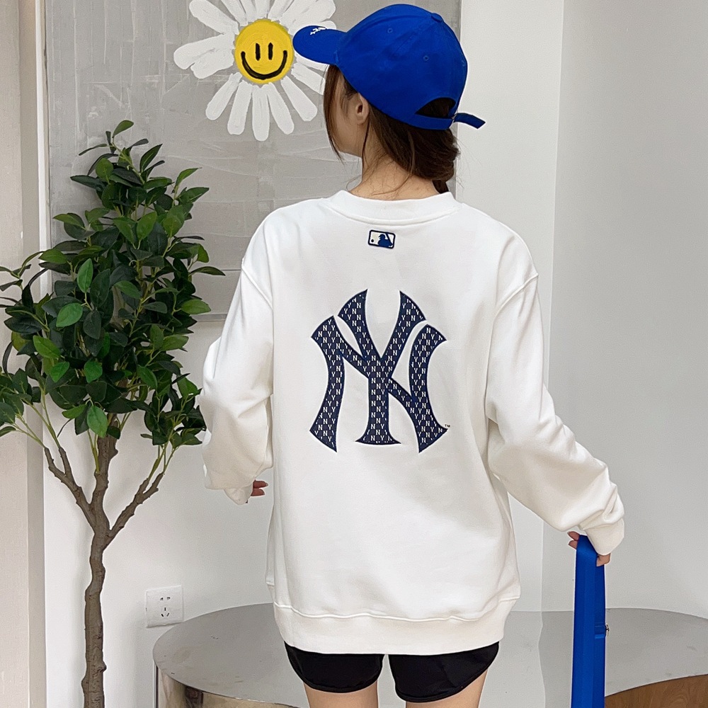 MLB 가을과 겨울 새로운 후드 한국 스타일 트렌디 브랜드 NY 큰 레이블 장로교 풀오버 느슨한 남녀 같은 긴 소매 후드