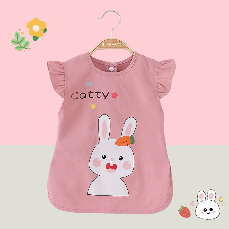 Нагрудник без рукавов для детского питания детский фартук водонепроницаемый анти-грязный летний ребенок тонкая блузка