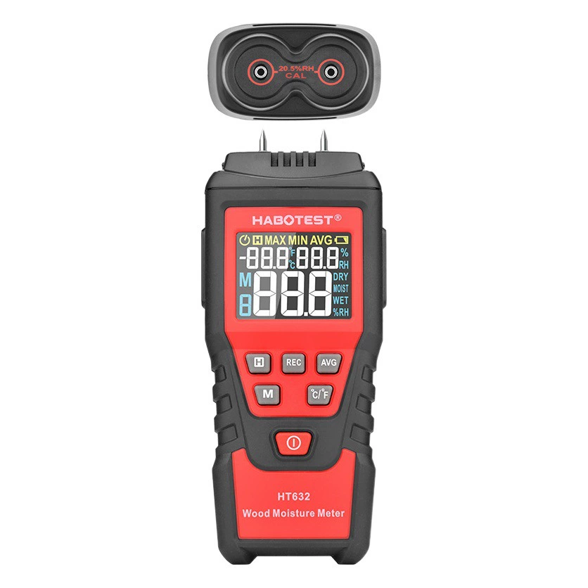 Портативный прибор Huabo HT632 для измерения влажности древесины, бумага для измерения влажности, Анализатор воды для древесины