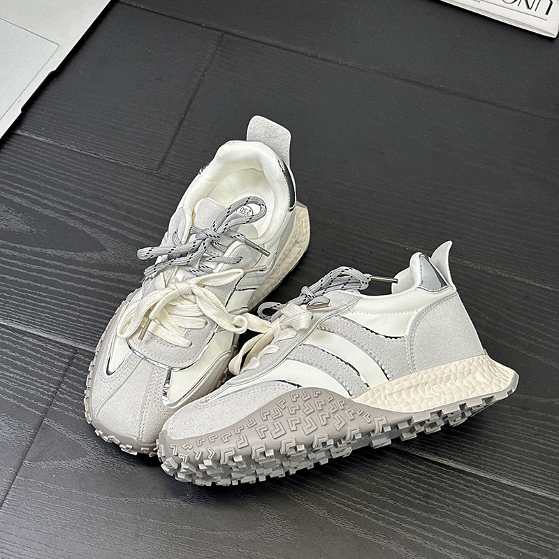 Cold-Glue Thick-Soled Height-Increasing Shoes 2025 Spring/Summer New Dad Shoes Fashionable Mango Sole Casual Jogging Shoes Light Luxury