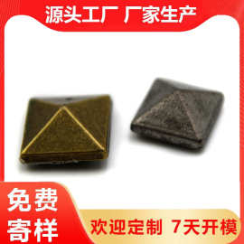 李锋五金 锌合金金字塔帽钉扣  金属工字扣 牛仔裤扣子方帽钉批发