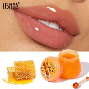 Ushas Cross-Border Spot Hot-Selling Honey-Flavored Lip Jelly Lip Balm Moisturizes and Fades Lip Lines Lip Mask to Moisturize Dry and Cracked Lips