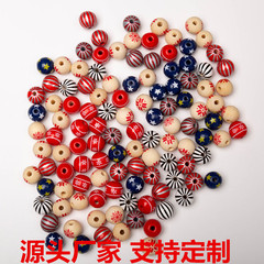 Dj源カラー木珠クリスマス木珠麻縄流蘇児童珠木珠串diy部品2021.6新