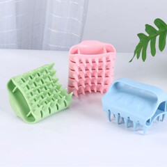 新しいシリコンシャンプーコーム、頭皮マッサージヘッド専用シャンプー、浴室用シャンプーコームシリコン