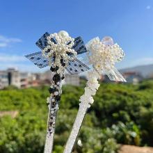 黑白珍珠蕾丝蝴蝶结系列手账笔刀diy手工自制美工刀雕刻刀拆箱刀