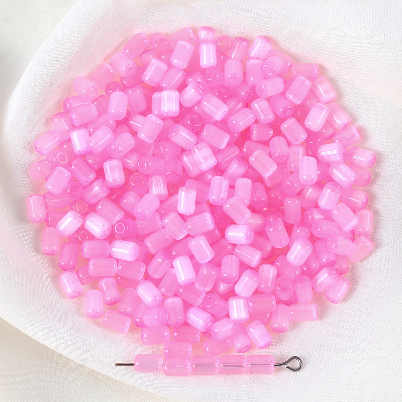 4x6mm超仙拉丝猫眼米珠玻璃枣珠手工diy串珠散珠手链项链饰品配件|undefined