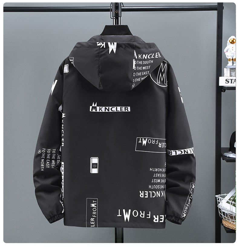 Oversize vändbar jacka för herr vår och höst stil_voghion.com