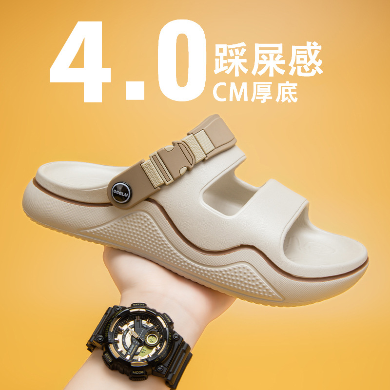 Sandalias de pelo para hombre verano nuevo estilo deportivo nuevo estilo de conducción zapatillas de doble uso al aire libre para hombre zapatos de playa de gran tamaño