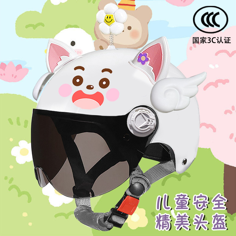 밝은 흰색 양고기 + 자외선 차단제 + 꽃 + 흰색 날개 + 흰색 분홍색 여우 귀