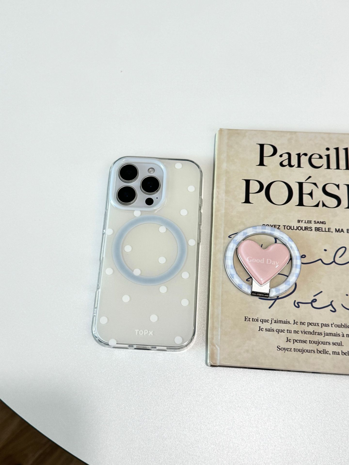 Punto de onda simple coreano para Apple 16ProMax funda para teléfono móvil 15Pro soporte de amor 14/13 niña 15PM