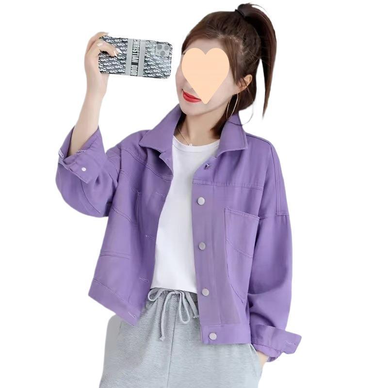 2025秋季新款短款牛仔外套女春秋季新款宽松韩版夹克气质上衣潮流|undefined