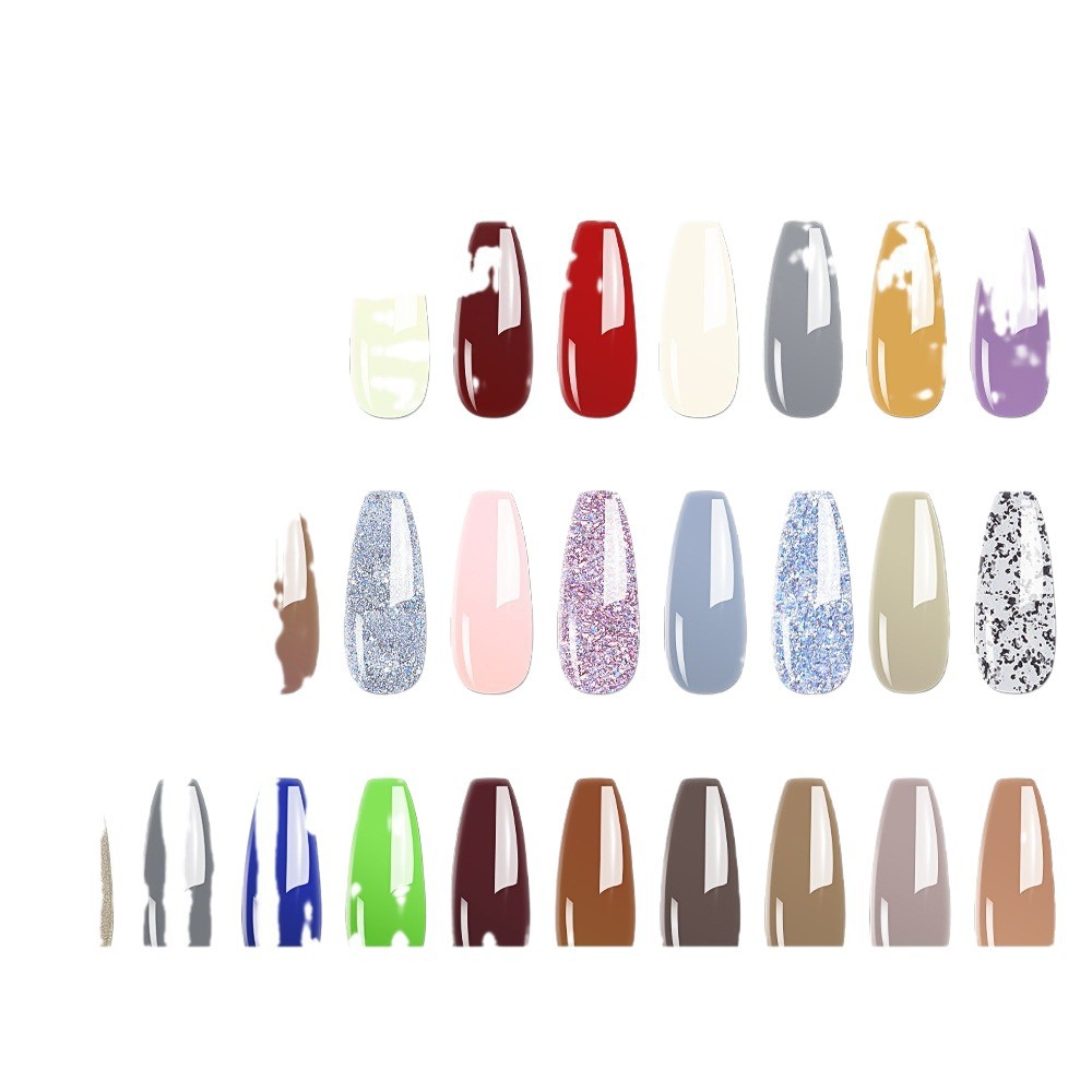 2022 New Product 6-Color Cream Solid Glue Eye Shadow Platter Light Therapy Nail Polish Glue Set Cross-Border