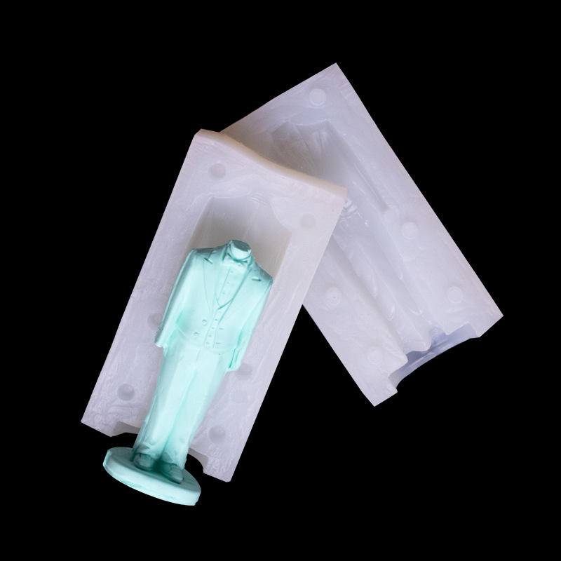 3D traje de modelado silicona molde creativo hecho a mano fondant cerámica suave arcilla epoxi decoración yeso