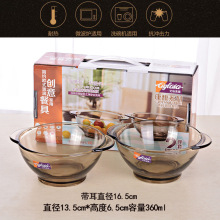 ZB6M批发批发 玻璃碗盘碟透明时尚小钻石碗6六件套装福利礼品佳品