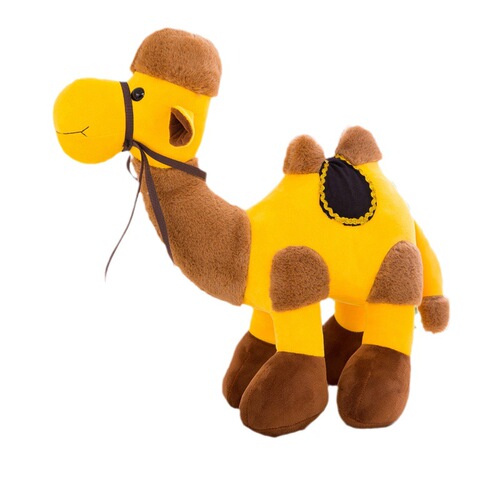 Creative Simulation Dunhuang Desert Camel Plush Doll Exchange Doll Doll Wholesale Tourist Scenic Spot Ornament LOGO