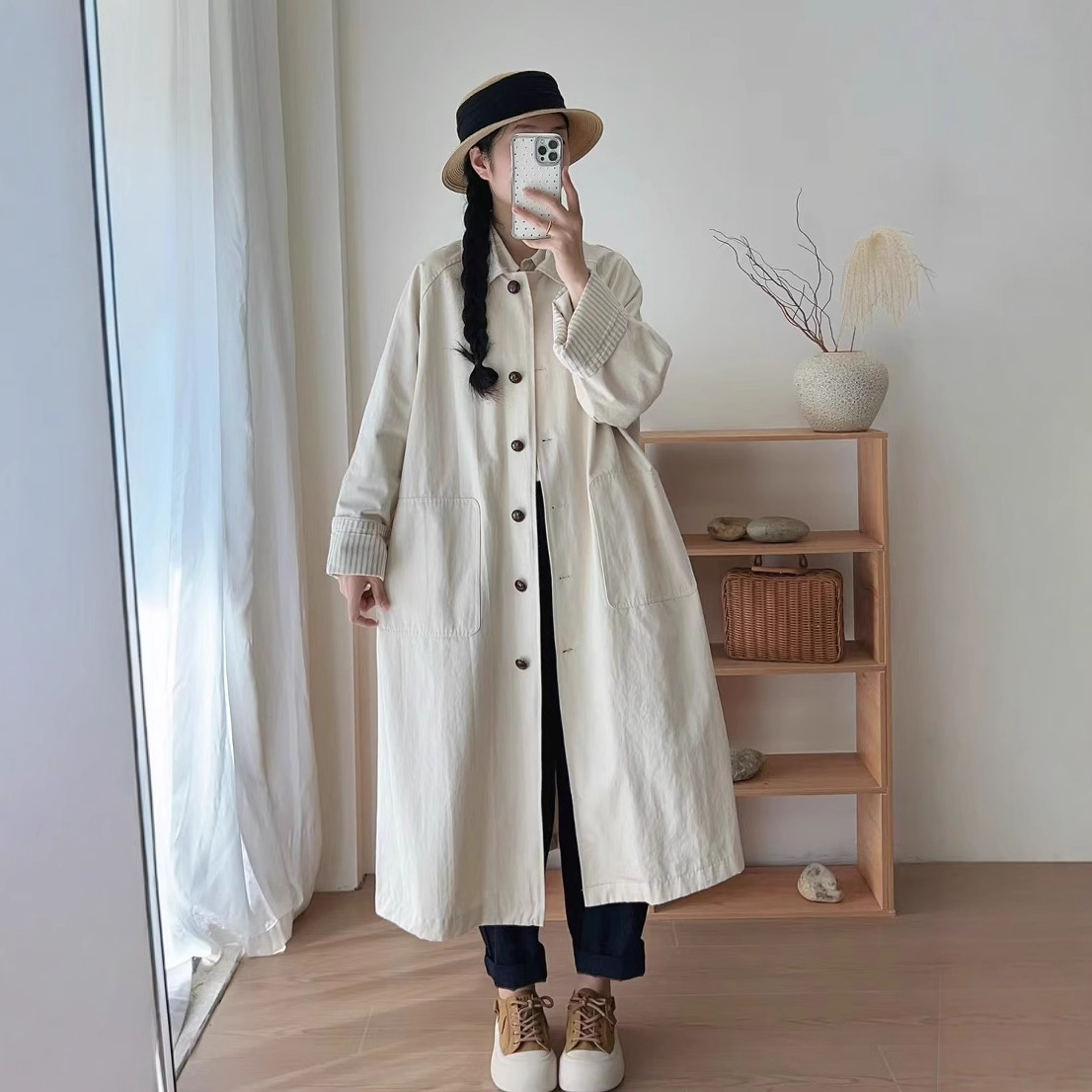 Autumn trench coat