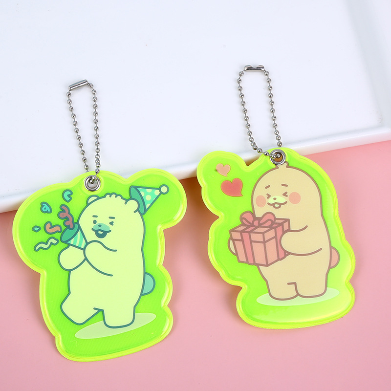 演唱会漫展PVC反光包挂件动漫款可做logo反光可爱卡通警示挂件