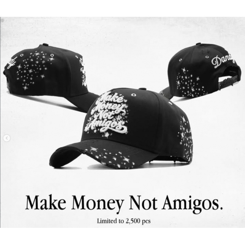 Tendencia transfronteriza hip hop Dandy Dandy sombrero con letras de diamante sombrero de pato doblado a lo largo del sombrero de béisbol image 229