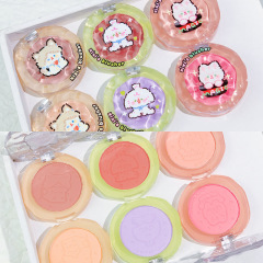 xixi single color blush pure desire atmosphere blush purple expanded color peach matte natural brightening and contouring student party rouge