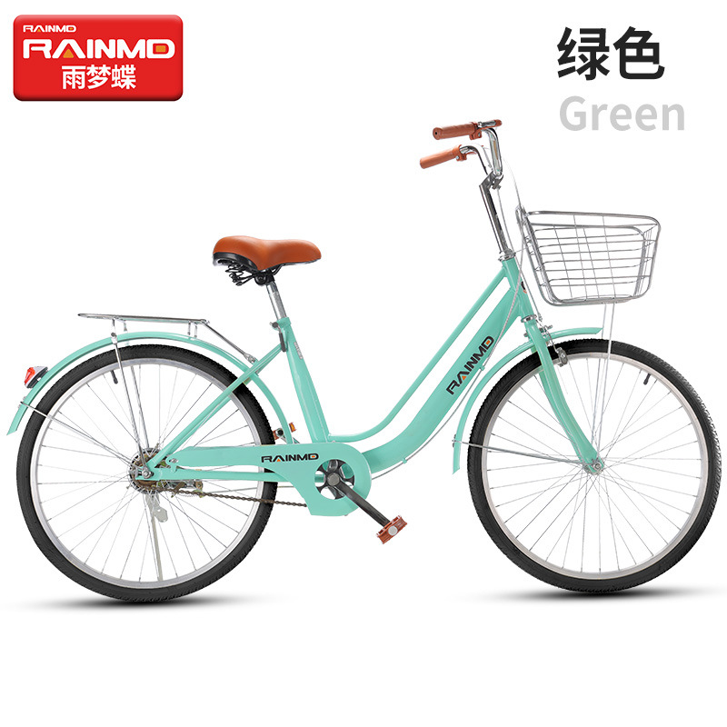 Green single speed black inflatable tire luxury