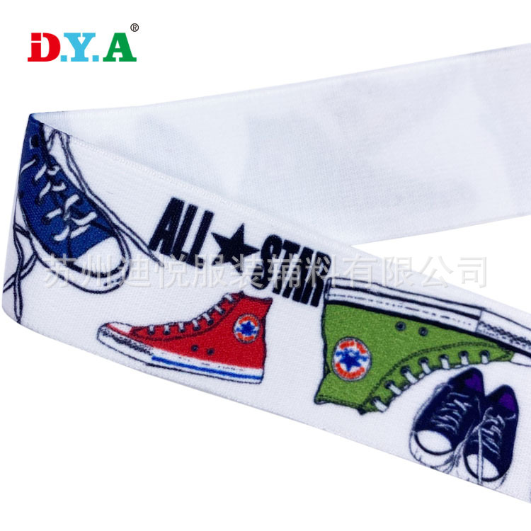 尼龙印花松紧带 服装服饰辅料热转印松紧带 裤子内裤腰带泳裤腰带