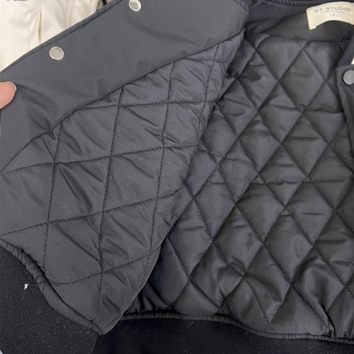 Winter Children's American Street Style Fleece Vest for Boys and Girls Loose Workwear Thick Embroidered Letter Cotton Back Vest