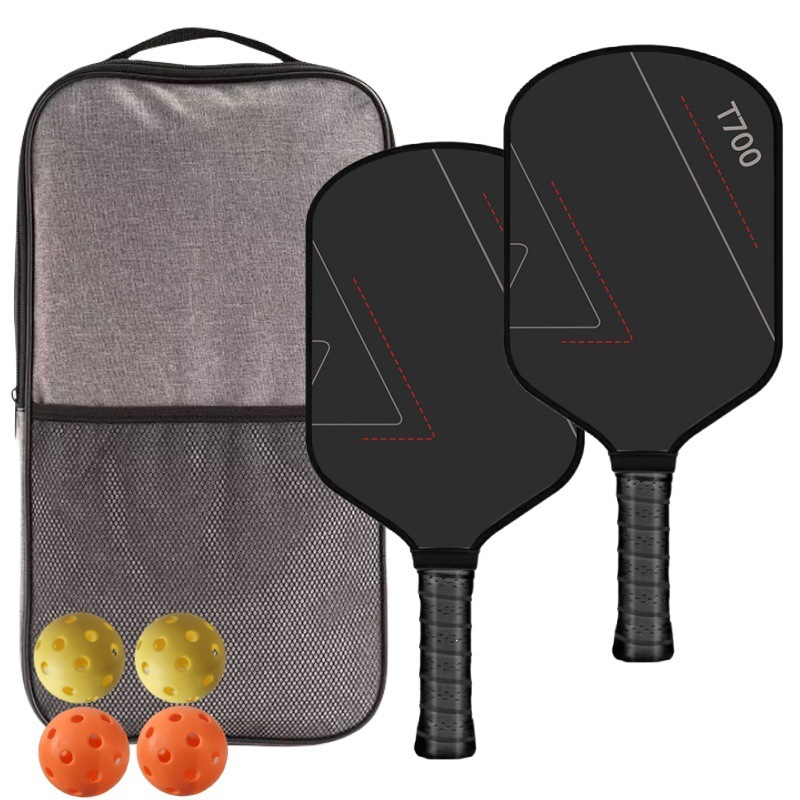 Exclusive for cross-border sales: Carbon fiber T700 pickleball racket, sports training set, outdoor sports racket, beach racket