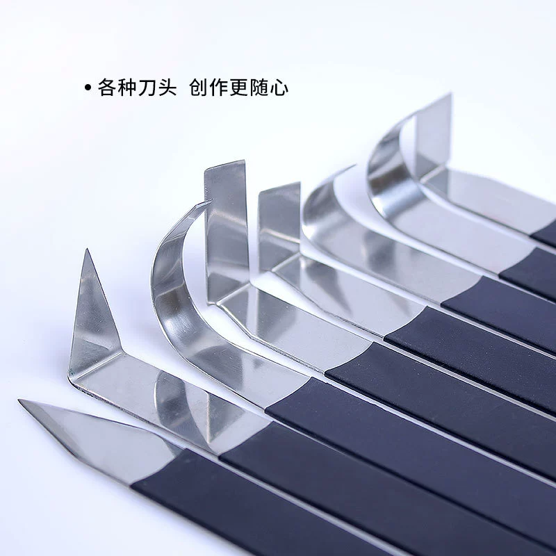Set stainless steel, ceramics, 8 pieces
