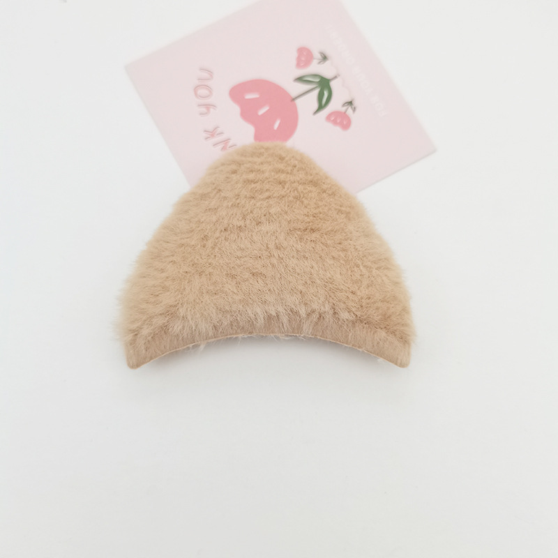 可爱双面毛绒玩偶DIY手工装饰品配件儿童发夹发箍辅料猫耳朵造型|undefined