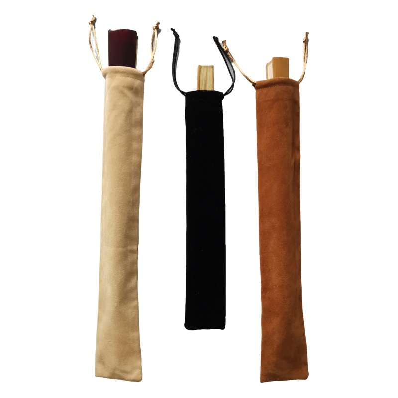 Ventilador plegable caja de regalo bolsa de terciopelo bolsa de embalaje simple bolsa de ventilador cordón simple color sólido de 10 pulgadas