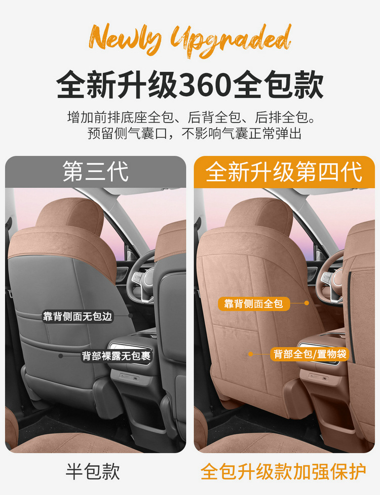 26 models of Wuling Starlight L car seat covers, suitable for all seasons, full coverage cushion, Ramus suede car seat covers