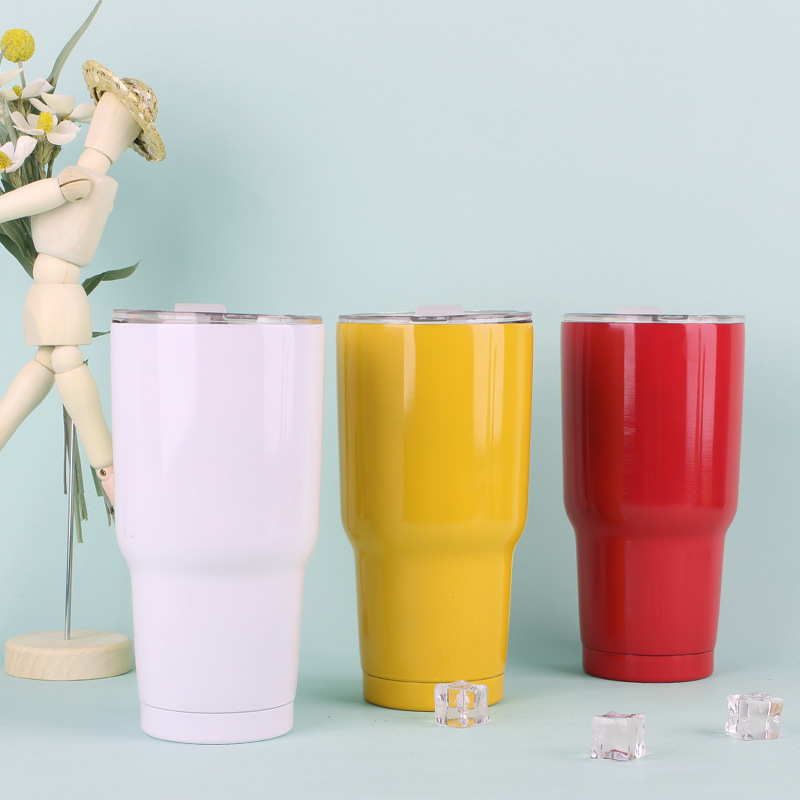 Suministre la taza portátil europea y americana del helado de 30oz 304 taza del aislamiento del vacío del coche taza de cerveza de la cola de la taza del coche de la custodia fría image 4