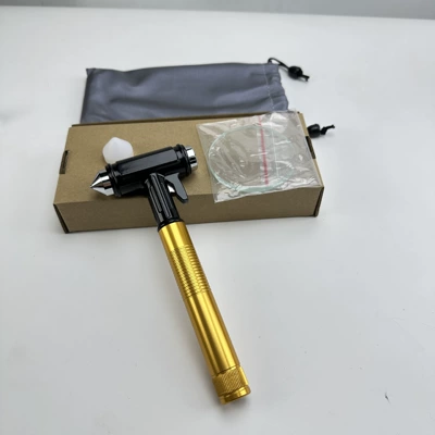 Qəza çəkici Window-Breaking Tool, Life-Saving Escape - grade-retaining-tungsten-steel-safety-hammer-black-gold-window-breaking-cutter-flat-hammer-comes-with-storage-bag-test-glass