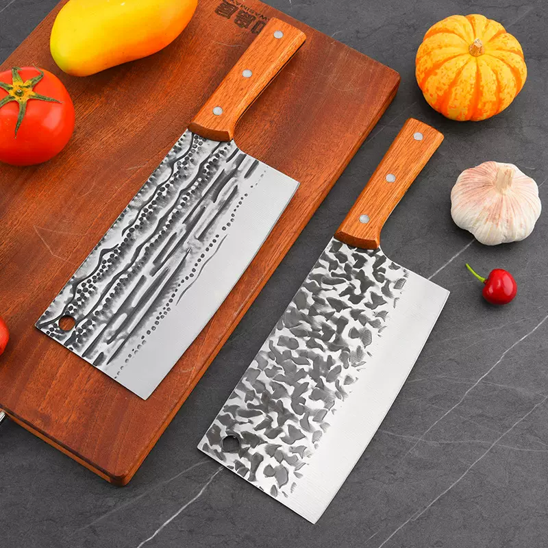 锻打不锈钢斩骨刀家用锋利耐磨切菜刀商用酒店高端厨师两用刀批发