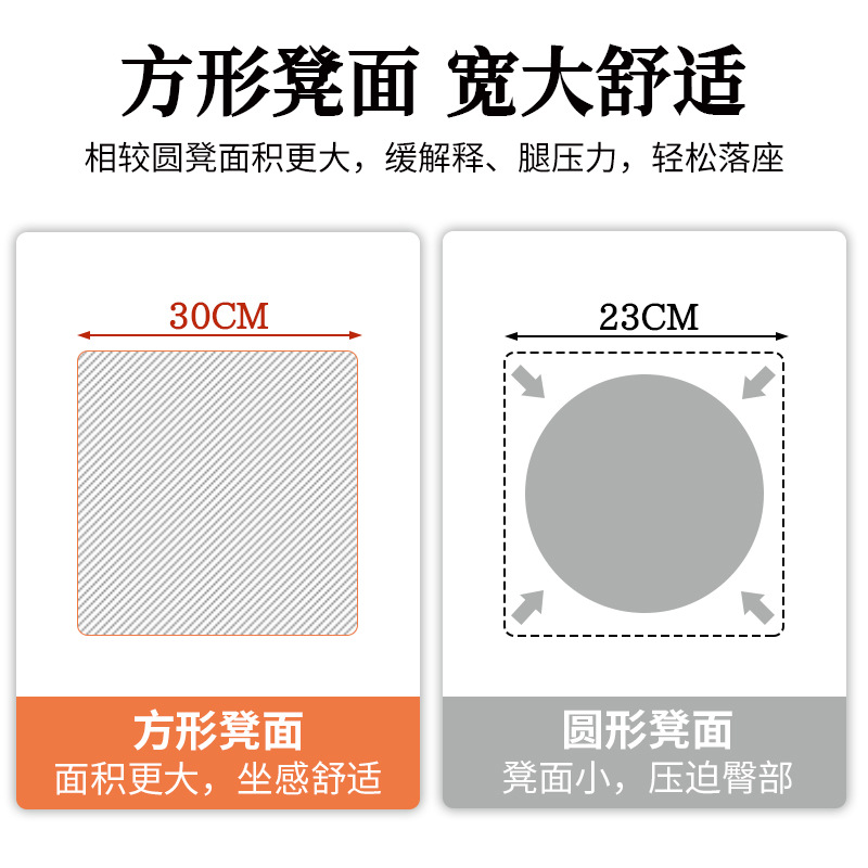 Taburetes domésticos simples y apilables, taburetes de comedor de estilo crema para sala de estar de alquiler.