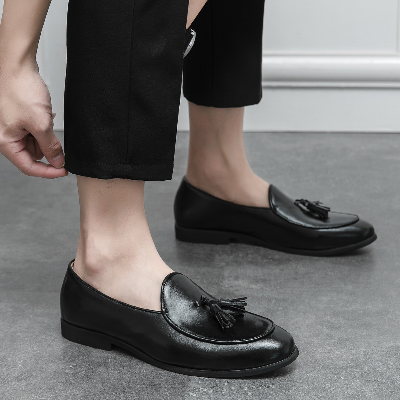 Comercio extranjero transfronterizo zapatos de cuero de bordas grandes hombres 38 - 46 yardas hombres de negocios británicos zapatos Lefour para hombres image 3