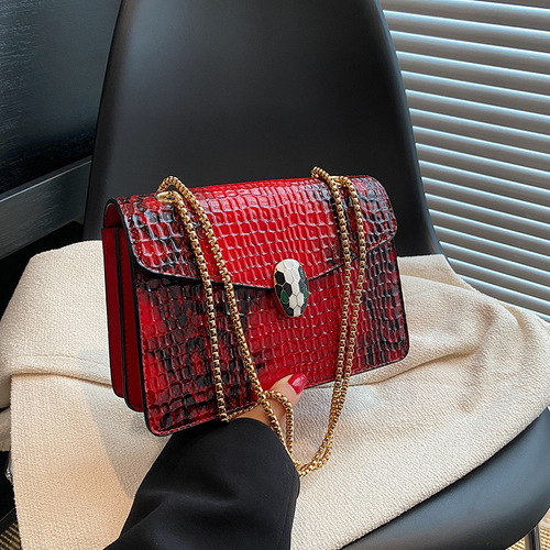  New Arrival Women's Bag: Stylish Retro-Style Small Square Bag with Chic Chain, Perfect for Shoulder or Crossbody Wear – Trendy European & American Design